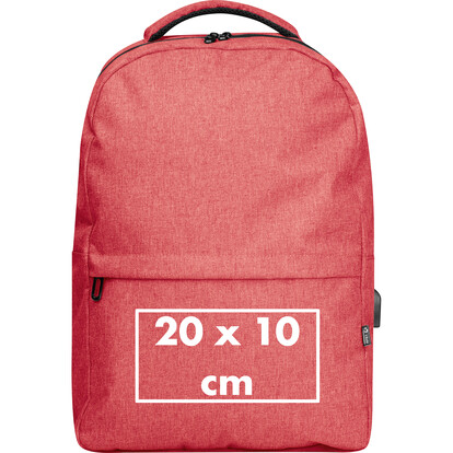 RPET Rucksack Rimini,rot, A-Nr.: 366005 - 05