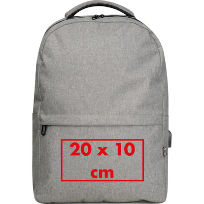 RPET Rucksack Rimini,grau, A-Nr.: 366007 - 05