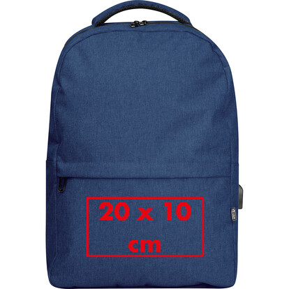 RPET Rucksack Rimini,dunkelblau, A-Nr.: 366044 - 05