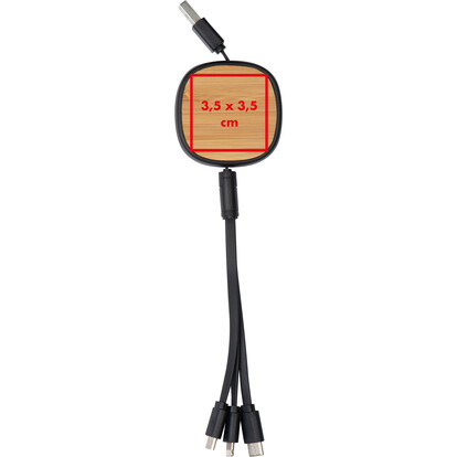 Ladekabel Strasbourg,schwarz, A-Nr.: 367503 - 04