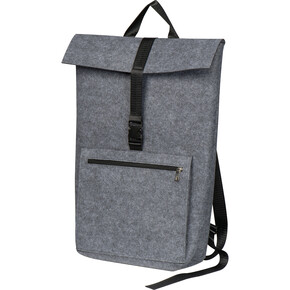 PET Filzrucksack Birmingham, grau, A-Nr.: 372107 - 01