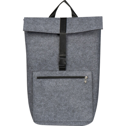 RPET Filzrucksack Birmingham,grau, A-Nr.: 372107 - 02