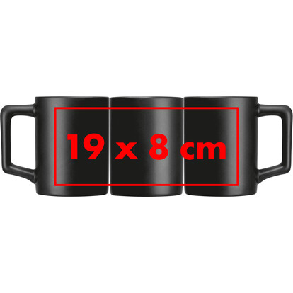 Keramiktasse Bradford,schwarz, A-Nr.: 372803 - 05