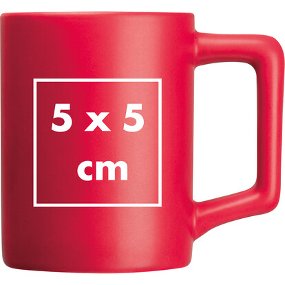 Keramiktasse Bradford,rot, A-Nr.: 372805 - 04