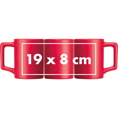 Keramiktasse Bradford,rot, A-Nr.: 372805 - 05