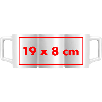 Keramiktasse Bradford,weiss, A-Nr.: 372806 - 05