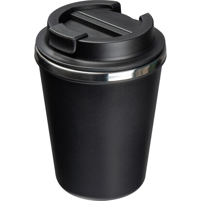 Doppelwandiger Trinkbecher Buffalo,schwarz, A-Nr.: 373003 - 01