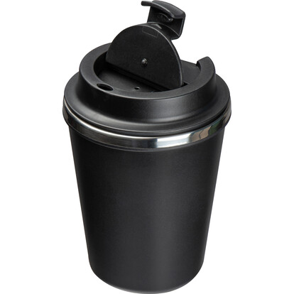 Doppelwandiger Trinkbecher Buffalo,schwarz, A-Nr.: 373003 - 03
