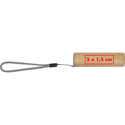 Bambus Taschenlampe Dundee,beige, A-Nr.: 373313 - 04