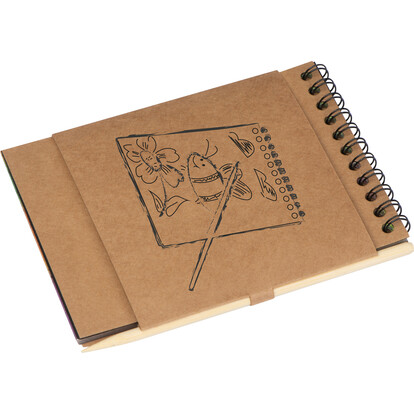Malblock mit Kratzpapier Bangkok,beige, A-Nr.: 374513 - 02