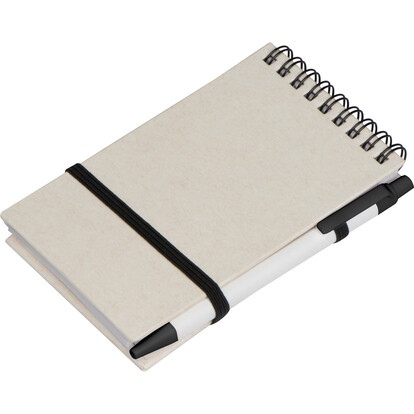 Recycelter Spiralblock aus Milchkarton Austin,beige, A-Nr.: 374613 - 02