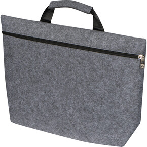 PET Filz Laptoptasche Lugano, grau, A-Nr.: 375507 - 01