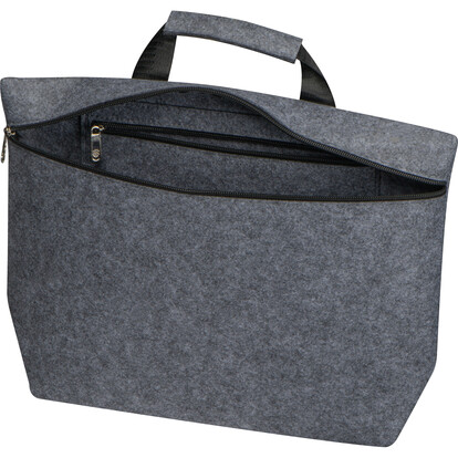 PET Filz Laptoptasche Lugano, grau, A-Nr.: 375507 - 03 PET Filz Laptoptasche Lugano, grau, A-Nr.: 375507 - 03