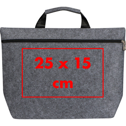 PET Filz Laptoptasche Lugano, grau, A-Nr.: 375507 - 04 PET Filz Laptoptasche Lugano, grau, A-Nr.: 375507 - 04