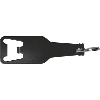 Flaschenöffner aus recyceltem Aluminim Malmö,schwarz, A-Nr.: 376403 - 03