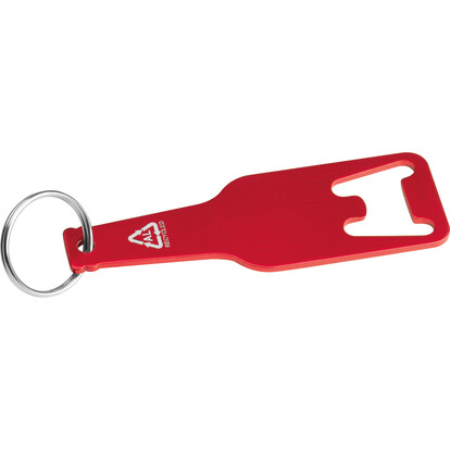 Flaschenöffner aus recyceltem Aluminim Malmö,rot, A-Nr.: 376405 - 01