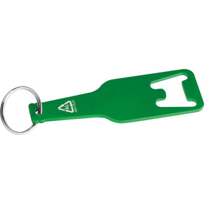 Flaschenöffner aus recyceltem Aluminim Malmö,grün, A-Nr.: 376409 - 01