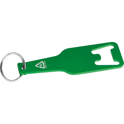 Flaschenöffner aus recyceltem Aluminim Malmö,grün, A-Nr.: 376409 - 01
