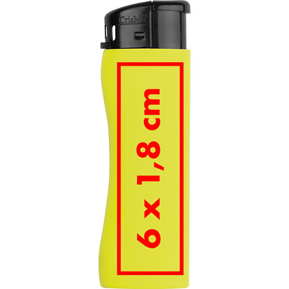 Elektronikfeuerzeug Mouscron,gelb, A-Nr.: 377708 - 04