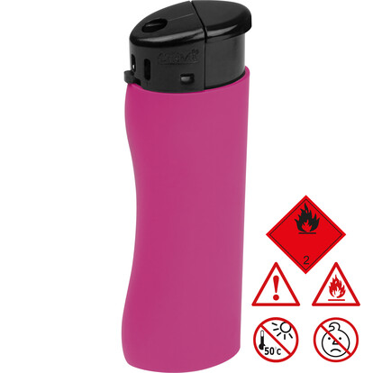 Elektronikfeuerzeug Mouscron,pink, A-Nr.: 377711 - 01