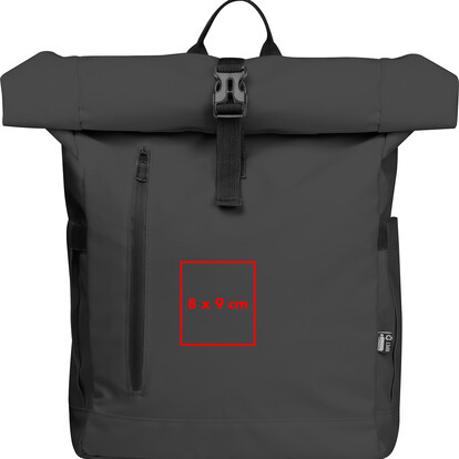 RPET Rucksack Oklahoma City,schwarz, A-Nr.: 379003 - 04