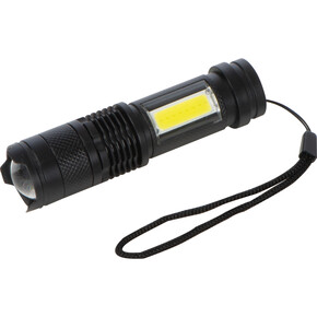 Wiederaufladbare Taschenlampe Aarhus,schwarz, A-Nr.: 385203 - 01 Wiederaufladbare Taschenlampe Aarhus,schwarz, A-Nr.: 385203 - 01