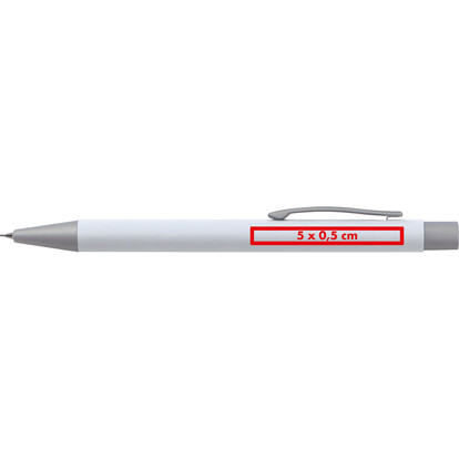 Metalldruckbleistift Ancona, weiss, A-Nr.: 386906 - 04