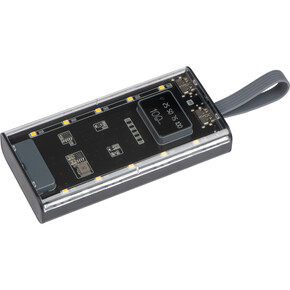 Powerbank, 10.000 mAh, Darwin,transparent, A-Nr.: 396166 - 01 Powerbank, 10.000 mAh, Darwin,transparent, A-Nr.: 396166 - 01