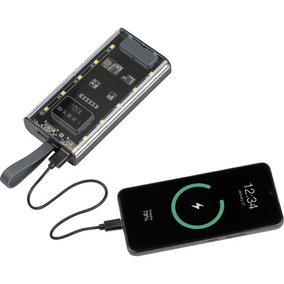 Powerbank, 10.000 mAh, Darwin,transparent, A-Nr.: 396166 - 02