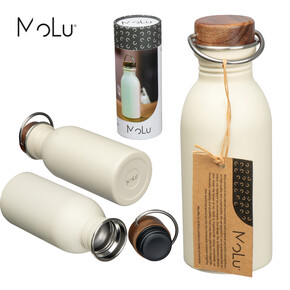 MoLu Trinkflasche Ibiza,weiss, A-Nr.: 398006 - 01 MoLu Trinkflasche Ibiza,weiss, A-Nr.: 398006 - 01