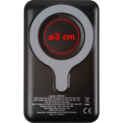 Powerbank 10.000 mAh Ventura,schwarz, A-Nr.: 399903 - 04