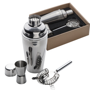 Metall Cocktailset, 3-tlg. Messina,grau, A-Nr.: 402107 - 01 Metall Cocktailset, 3-tlg. Messina,grau, A-Nr.: 402107 - 01