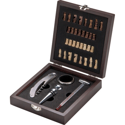 Schach Weinset San Gimignano,braun, A-Nr.: 403701 - 02