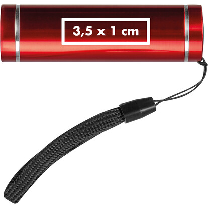 Recycelte Taschenlampe Utrecht,rot, A-Nr.: 410405 - 04