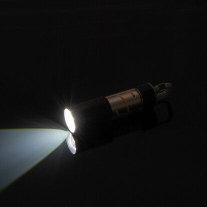 Wiederaufladbare Taschenlampe Tulsa,schwarz, A-Nr.: 411503 - 02