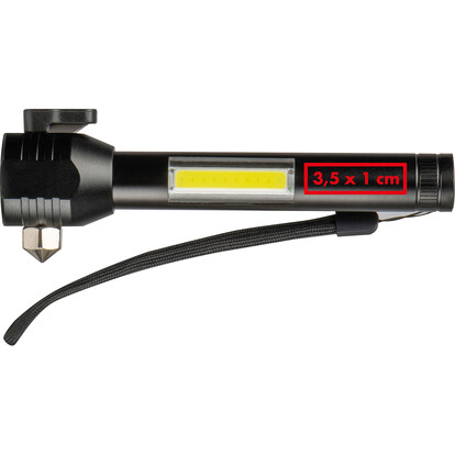Wiederaufladbare Taschenlampe Trent,schwarz, A-Nr.: 412803 - 04