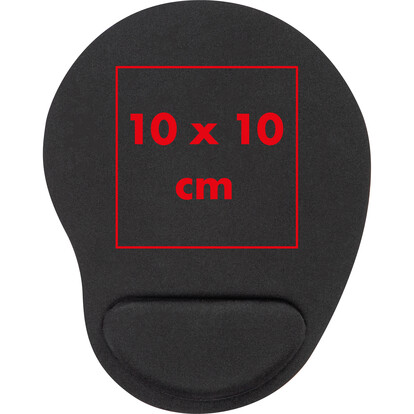 Ergonomisches Mousepad Brantford,schwarz, A-Nr.: 424003 - 04