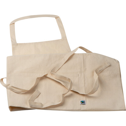 Fairtrade Baumwollschürze Colchester,beige, A-Nr.: 424513 - 02