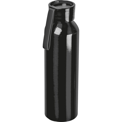 Recycelte Aluminiumflasche Cork,schwarz, A-Nr.: 424703 - 01