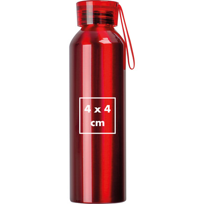Recycelte Aluminiumflasche Cork,rot, A-Nr.: 424705 - 04