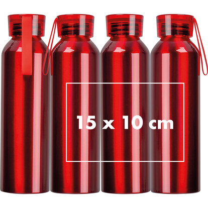 Recycelte Aluminiumflasche Cork,rot, A-Nr.: 424705 - 05