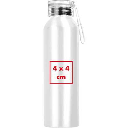 Recycelte Aluminiumflasche Cork,weiss, A-Nr.: 424706 - 04