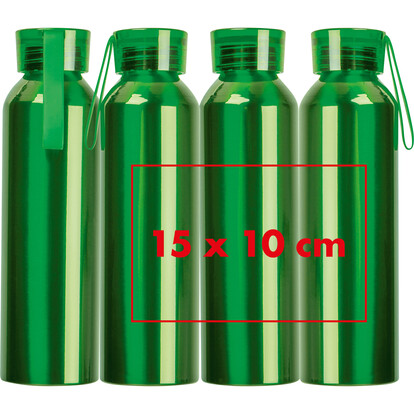 Recycelte Aluminiumflasche Cork,grün, A-Nr.: 424709 - 05