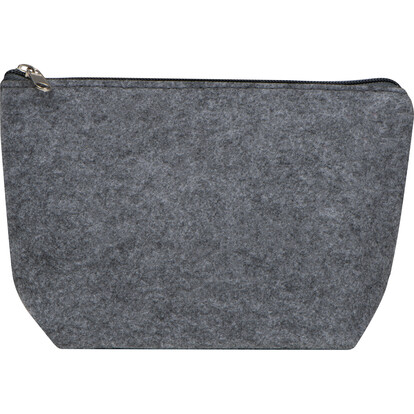 PET Kosmetiktasche Cremona, anthrazit, A-Nr.: 424977 - 03 PET Kosmetiktasche Cremona, anthrazit, A-Nr.: 424977 - 03
