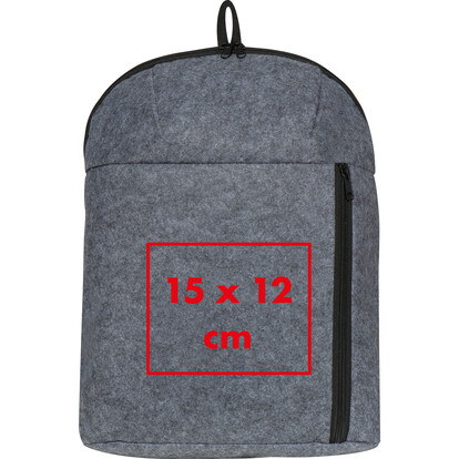 RPET Kühl-Rucksack Davos,anthrazit, A-Nr.: 425377 - 05