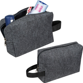 Kosmetiktasche Ljungby,anthrazit, A-Nr.: 431677 - 01 Kosmetiktasche Ljungby,anthrazit, A-Nr.: 431677 - 01