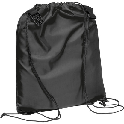 RPET Sportbeutel Montevideo,schwarz, A-Nr.: 432603 - 01