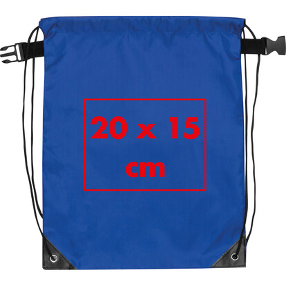 PET Sportbeutel Montevideo, blau, A-Nr.: 432604 - 05 PET Sportbeutel Montevideo, blau, A-Nr.: 432604 - 05
