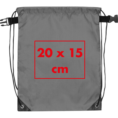 PET Sportbeutel Montevideo, grau, A-Nr.: 432607 - 05 PET Sportbeutel Montevideo, grau, A-Nr.: 432607 - 05