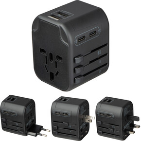 Reiseadapter Maracena,schwarz, A-Nr.: 432903 - 01 Reiseadapter Maracena,schwarz, A-Nr.: 432903 - 01